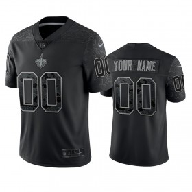 Camiseta Hombre NFL New Orleans Saints Personalizar Negro Reflective Limited